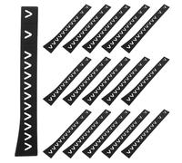 Amosfun 20 Pezzi Fodero Protettivo per Coltelli da Cucina in Plastica Nero, Regolabile da 8 a 6 Pollici, Custodia Sicura per Coltelli da Paring e Mannaia, per Tutti gli Ambienti Cucina