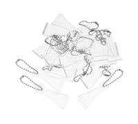 Amosfun 20 Pezzi Gratta e Vinci Della Lotteria Tiragraffi Per Portachiavi Strumento Gratta Biglietti Gratta e Vinci Portachiavi Ferro Da Stiro Transparent