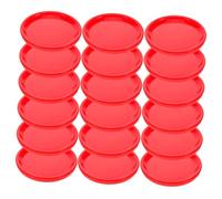 Amosfun 20 Pezzi Mini Piastra Rossa Accessori Per Case Delle Bambole in Miniatura Accessori Per La Cucina Della Casa Delle Bambole Mini Giocattoli Di Simulazione Plastica Rosso