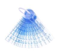 Amosfun 20 Pezzi Spessimetro Trasparente in PVC per Misurazione Gap Misuratore Distanza per Ispezione Porte Antincendio e Uso Ingegneristico Strumento Tapered Wedge Design
