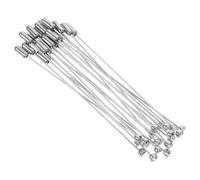Amosfun 20 Pezzi Spille da Colletto in Metallo con Strass Argento, Spilla da Cappello Vintage con Perno e Tappo, Accessori per Cappotti e Sciarpe, per Abiti Uomo e Artigianato Fai