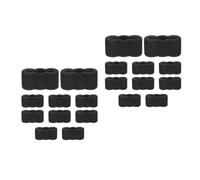 Amosfun 20 Pezzi Tampone in Gomma Nero per Cassetti, Fermo Guida | Arresto Oltre-corsa, Installazione Semplice, per Mobili Cucina e Banchi Officina, Ricambio Rapido