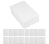 Amosfun 200 Pezzi Cartoline Vuote in Carta Kraft Bianca per Messaggi | Confezione Multipla per Testi Personalizzati, Leggere e Portatili, per Laboratori Creativi e Inviti Nuziali