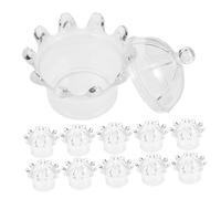 Amosfun 24 Pezzi Mini Crown Box Scatole Trasparenti per Bomboniere Scatole per Caramelle in Europeo per Bomboniere Piccole