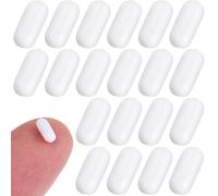 Amosfun 25 pezzi Barre Magnetiche per Agitatori da Laboratorio in Ptfe Bianco Agitatore Magnetico Resistente per Miscelazione Efficiente in Chimica Biologia e Uso Domestico