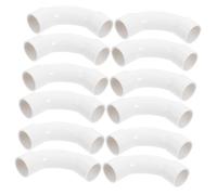 Amosfun 25 Pezzi Raccordo PVC Sweep Elbow Gomito Curvo per Tubo Flessibile Materiale PVC Ritardante di Installazioni Elettriche e Industriali Sostituzione Pratica e Adattabile