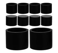 Amosfun 25 Pezzi Tappo Terminale in Silicone Morbido, Cappuccio Protettivo Antiurto Antiscivolo, Nero, Diametro Interno 22,7mm, per Asta Armadio e Piccoli Componenti, per Ufficio e Parete