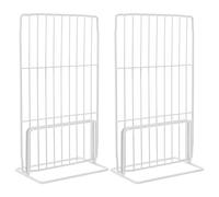 Amosfun 2pcs Divisori per Congelatore in Filo - Separatori Universali per Frigorifero, Organizzatori di Ripiani per Cibo, Accessori per Congelatore