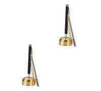 Amosfun 2Pcs Forniture Del Tempio Accessori Per Infermiere Decorazioni Per Bambini Decorazioni Per Infermiere Campane Tibetane Campana Palmare Campane A Mano Antiche Qing Per Il Tempio