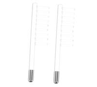 Amosfun 2pezzi Bacchetta Per Viso in Vetro Tubo Vetro Trasparente Per Bacchetta Ad Alta Frequenza Portatile Accessorio Per Dispositivo Ad Alta Frequenza Ricambio Luce