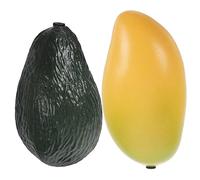 Amosfun 2pezzi Maracas Strumento Incluse Avocado e Mango Didattici Per Per Introduzione e Sensoriale