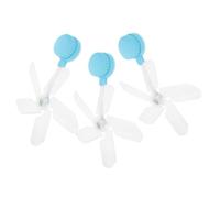 Amosfun 3 Pezzi Cappa ad aria condizionata deflettori antivento coperchio del deviatore d'aria deflettore di ventilazione a soffitto deflettore di sfiato dell'aria plastica Sky-Blue