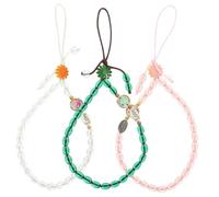 Amosfun 3 Pezzi Laccio per Cellulare in Nylon e Plastica, Delicato | Supporto al Polso, Leggero e Comodo, per Telefono e Borsa, Adatto a Anniversari e Natale Colore Casuale