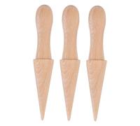 Amosfun 3 Pezzi Stampo Cono Gelato in Legno di Faggio Sicuro e Durevole Roller Pizzelle e Krumkake per Cottura Dessert Stampo Antiadherente per Coni Waffle Fatti in Casa