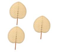 Amosfun 3 Pezzi Ventaglio Ventaglio Portatilper Decorazione Matrimoni e Feste Design Semplice per Adulti