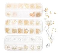 Amosfun 3 Scatole di Riempitivi Epossidici in Lega per Gioielli, Accessori Fai da Te per Resina, Riempimento Creativo per Ciondoli Artigianali e Decorazioni Personalizzate