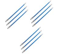 Amosfun 3 Set Accessori per Tubi con al Burro Tubetto di Grasso Estensione del Tubo Piccolo Raccordi Rapidi Connect Thole Ingrassatore Blu Resina Ad Alta Pressione 3 Pezzi*3