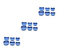 Amosfun 3 Set Base Modello Con Scanalature Vassoi Per Laboratori Odontoiatrici Supporto Plaster Mold Base Per Cliniche 6 Pezzi*3