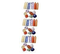 Amosfun 3 Set Cristallo da Meditazione Gemma Strass Cristalli Perline di Semi Arte Decorazione scrivania regalini Natale Statua di Cristallo Decorazioni per la tavola Pietra di Cristallo