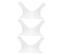 Amosfun 3 supporti per sfere in acrilico bianco per esposizione sicura stabile baseball tennis softball stand facile montaggio da collezione espositore per palline sportive per casa e negozi