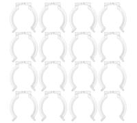 Amosfun 30 Pezzi Clip per luci in Corda di plastica Transparent