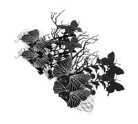 Amosfun 4 Pezzi Clip Halloween Ragni con Rete e Farfalla Nera Fermagli Teschio Gotici per Donne e Ragazze Accessori per Feste Tema Horror e Cosplay