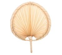 Amosfun 4 Pezzi Fan Ceiling Fan Ventilatore da Appendere Caffe ventaglio Pieghevole Mano Ventilatore Vecchio Stile ventilatori a Pale Portatili Foglia di Palma Khaki