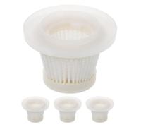 Amosfun 4 Pezzi Filtro Hepa Compatto e Portatile per Aspirapolvere Auto, Accessorio Essenziale per Pulizia Veicolo, Filtro Bianco di Ricambio per Aspiratutto Portatile