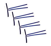 Amosfun 4 Pezzi Fiocco Decorativo Natalizio in Velluto Blu per Stufa e | Raffinato e Festivo, Facile da Appendere, Riutilizzabile Stagione Dopo Stagione