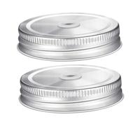 Amosfun 4 Pezzi In Acciaio Inox Con Coperchio Perforato Coperchio Sigillante Con Foro Barattolo Di Con Coperchio E Serbatoio In Paglia Riutilizzabile Sicuro Con Tappo Per