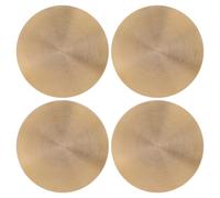 Amosfun 4 Pezzi Lamine in Rame per Timbri a Pressione Manuale Piatti Rotondi da 45mm Impressioni Accurate e Facili da Usare per Progetti di Incisione e Artigianato