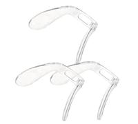 Amosfun 4 pezzi Naselli Occhiali Trasparenti Comfort Anti-scivolo Morbidi per Montature Ottiche Ergonomici per Ridurre Pressione e Segni Sul Naso