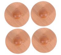 Amosfun 4 Pezzi Tapestry Holder Wall Hooks in Beech Wood Heavy Duty Round Quilt Clips For Blankets Rugs Comforters Display in Living And Bedroom
