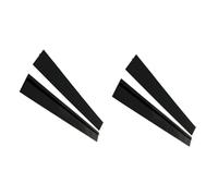 Amosfun 4 Pz nastro sigillante per cucina riempitivo di lacune coprifuga piano stufa striscia di tenuta Black