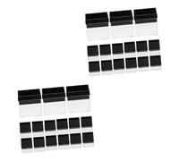 Amosfun 40 Pz di visualizzazione contenitore quadrato in plastica gemme di decorazioni per matrimoni terrario vetrina supporto galleggiante minerale decorare