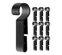 Amosfun 48 Pezzi Clip Antiscivolo per Casco di Sicurezza in Plastica Gancio per Fissaggio Lampada Frontale, Accessorio Resistente e Facile Manutenzione per Lavori in Miniera e Costruzione