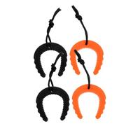 Amosfun 4pezzi Fermaporta per Porte in Plastica Cuneo Anti-pizzicamento delle Bloccaggio per Porte Portatile per Emergenze Sicurezza per Ragazzo Ragazza Ragazza Barricata per Cancelli per