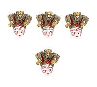 Amosfun 4pezzi Maschera Di Carnevale Da Frigorifero Con Design Di Clown Magneti Creativi Per Decorare Frigoriferi e Lavagne Facile Da Utilizzare e Realizzata e Non Sbiadente