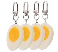 Amosfun 4pezzi Portachiavi Tema Ciondolo Decorativo Morbido Accessori Per Feste e Decorazioni Per Borse Design Creativo e Accattivante Adatto Tutte Le Età