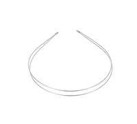 Amosfun 4pz Accessori Chioma Bambina in Metallo Argento per Fasce da Testa Eleganti e Leggere per Cerimonie e Foto