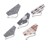 Amosfun 5 Pezzi Borsa Portaposate Riutilizzabile Custodia per Bacchette Forchette e Cucchiai da Viaggio Design Antiscivolo e Versatile per Picnic e Attività All Aperto