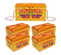 Amosfun 5 Pezzi Cassaforte Decorativa di Carta per Qingming e Culto | Design Raffinato Dettagli Dorati, Oggetto Pieghevole Riutilizzabile, per Denaro Cartaceo e Riti Tradizionali