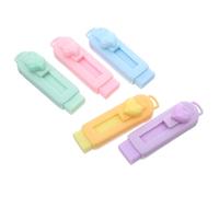 Amosfun 5 Pezzi Gomme Retrattili Portatili con Design Ergonomico in Resina e Plastica, per Studenti e Ufficio, Perfette la Scuola e Feste come Gadget Divertenti