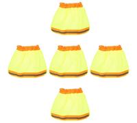 Amosfun 5 Pezzi Parasole per Casco da Cantiere Parasole in Rete per Casco Tessuto a Rete in Fibra Chimica Giallo Fluorescente per Lavori All'aperto Sotto Forte Sole