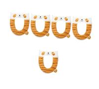 Amosfun 5 Pezzi Sedile WC Completamente Chiuso Copertina Lavabile tampone - Cuscino per Sedile WC - Cuscino riscaldante per WC Tappetino da Bagno Addensare Il Tappetino del Water Pelucchi