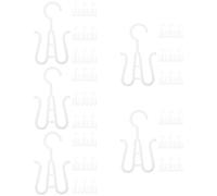 Amosfun 5 Set Allacciare Superiore Chiari Organizzatori Di Cassetti Armadietti Plasil Organizer Per Scarpe Da Appendere Appendiscarpe A Doppio Gancio Plastica Bianca 10 Pezzi * 5
