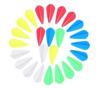 Amosfun 50 Pezzi Alette in Gomma per Frecce a Forma di Goccia d'Acqua, Impennaggio per Tiro L'Arco Resistente, Accessori Leggeri per Frecce per Uso Outdoor e Caccia Colore Colore Casuale