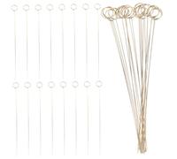 Amosfun 50 Pezzi Fermacarte Segnaposto in Metallo Dorato con Clip Fiore Rotonda Portacarte Menu e Foto per Matrimonio Festa e Riunioni Formali