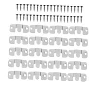 Amosfun 50 Pezzi Fibbie per Mobili Connettore per Divano Componibile Connettori Divano Accessori di Staffe di Collegamento del Ad Incastro Clip di Sezionale Silver