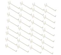 Amosfun 50 Pezzi Ganci per Pegboard Abs Ganci Resistenti per Organizzazione Garage Officina e Negozi Porta Utensili e Esposizione Muro